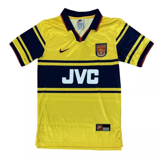 1997 Arsenal Retro Yellow Away Kit Soccer Jersey